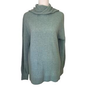 Kinross Cashmere light blue turtleneck sweater size M